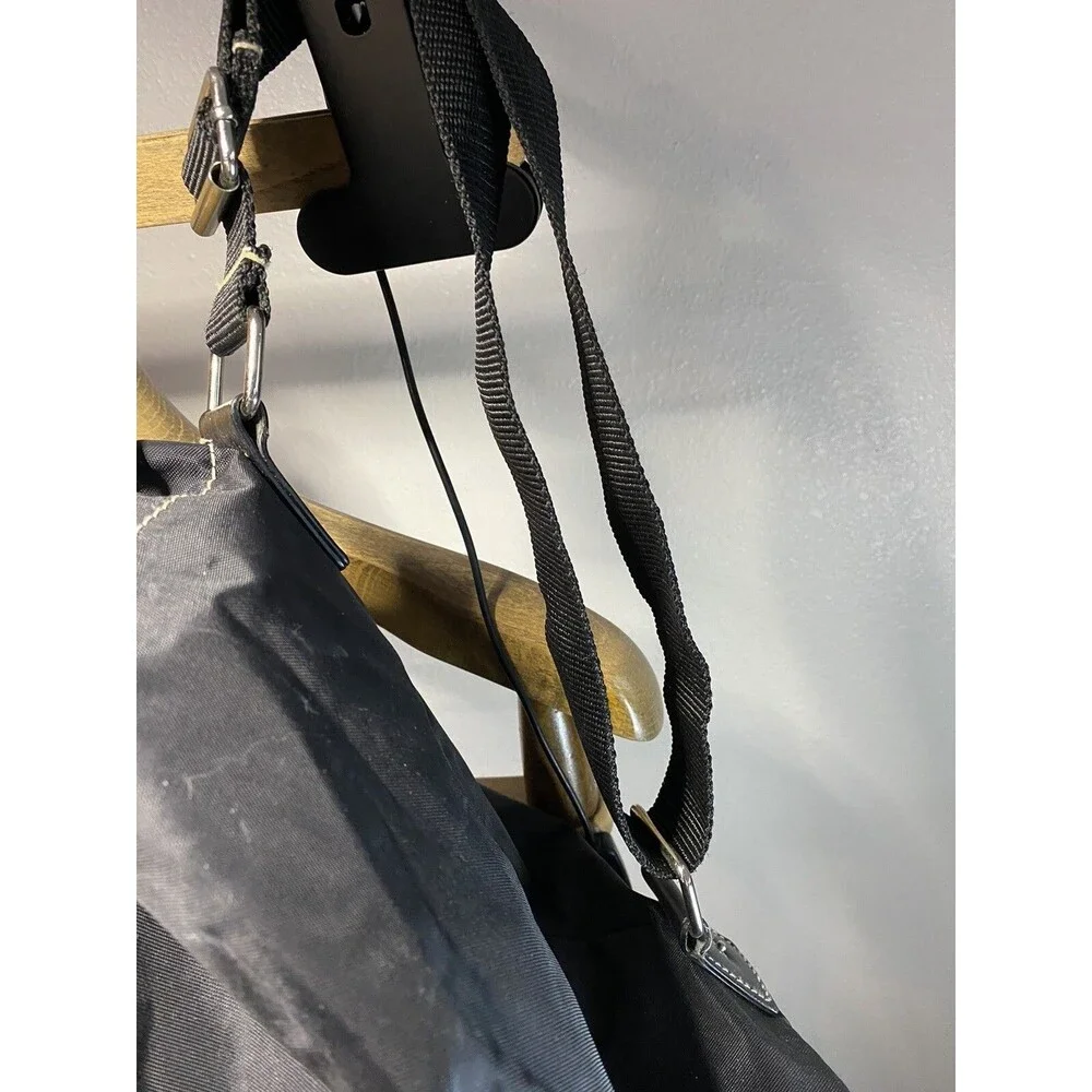 Polo Jeans Ralph Lauren Sport Sling Nylon Bucket Bag Flag Black Vintage 90’s